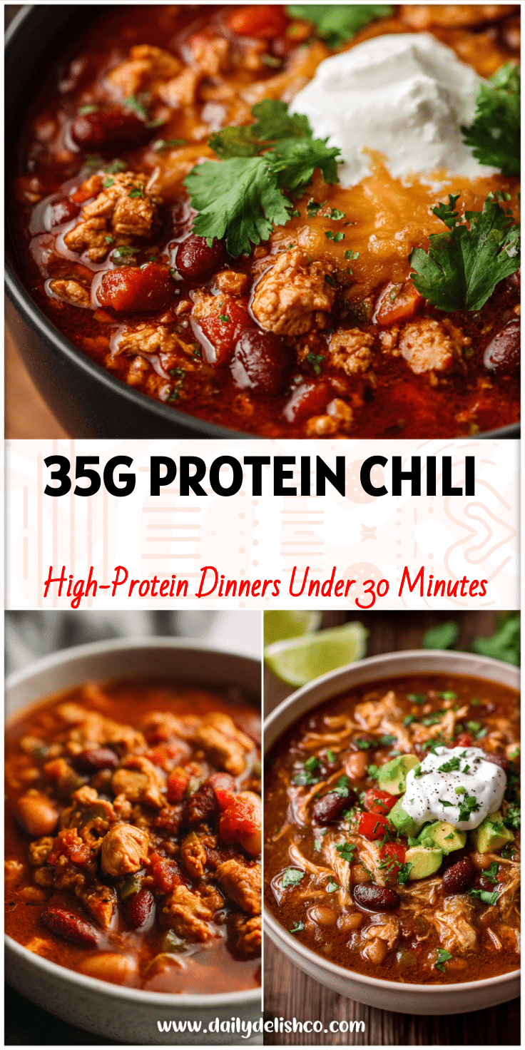 Slow Cooker High-Protein Chicken Chili
